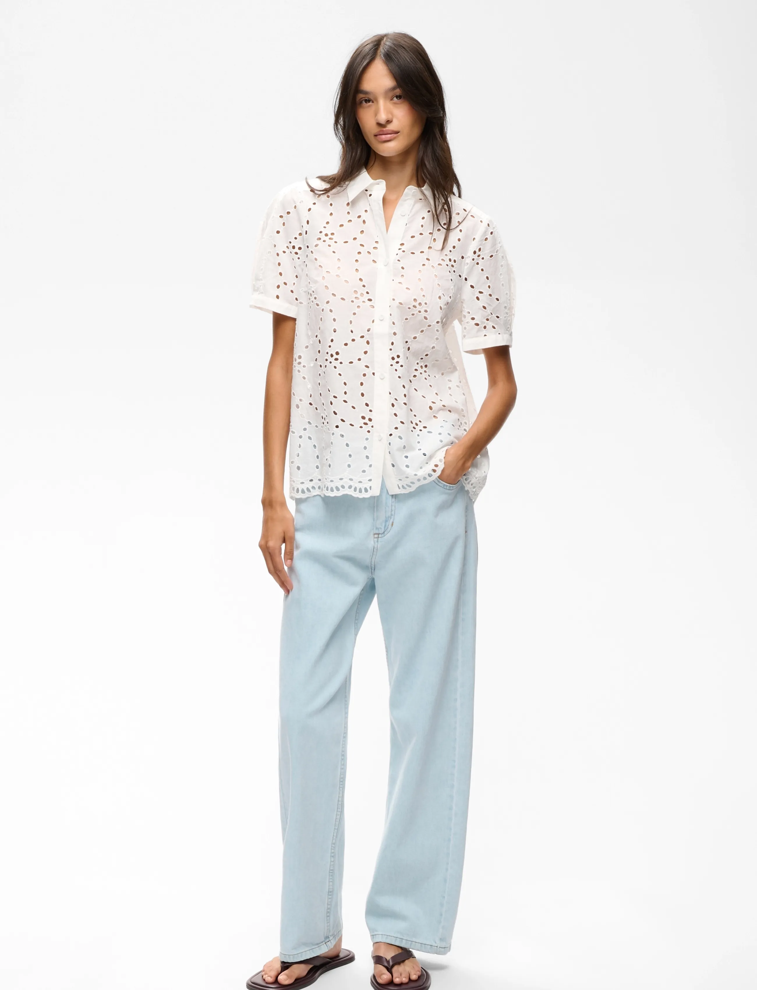 InWear - CaithIW Shirt - kortärmade skjortor - pure white - 3