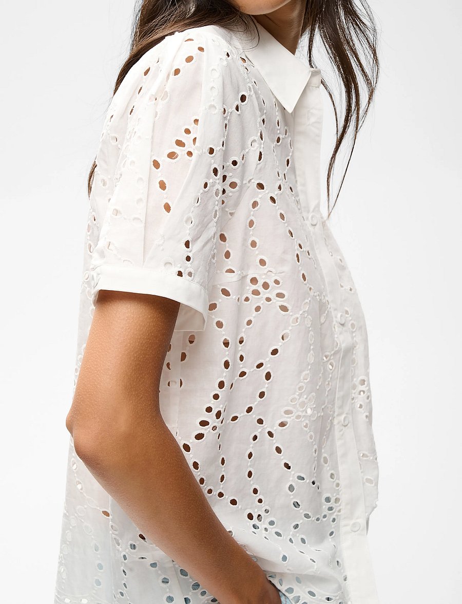 InWear - CaithIW Shirt - kortärmade skjortor - pure white - 4