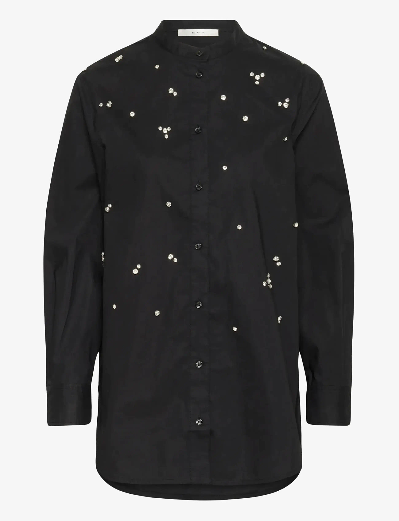InWear - DALLASIW EMBELLISHED SHIRT - long-sleeved shirts - black - 0