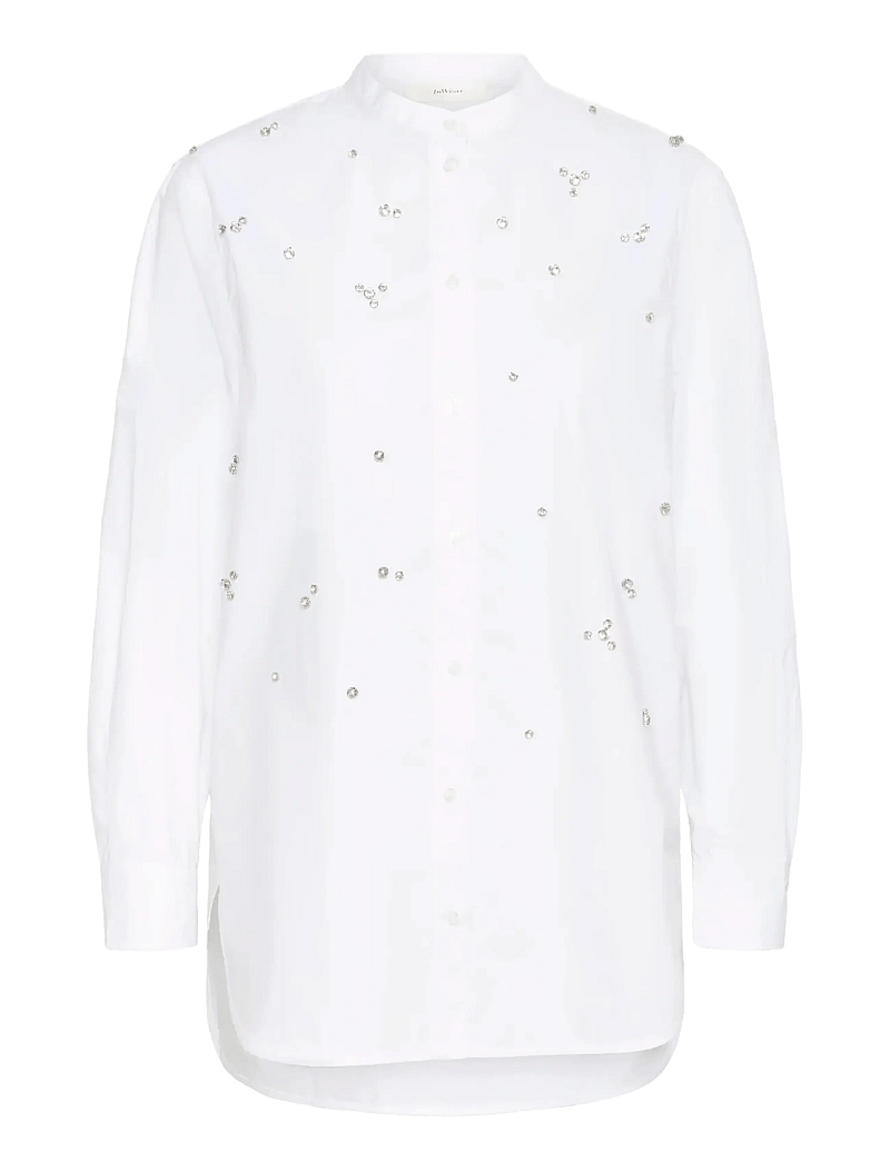 InWear - DALLASIW EMBELLISHED SHIRT - langærmede skjorter - pure white - 1