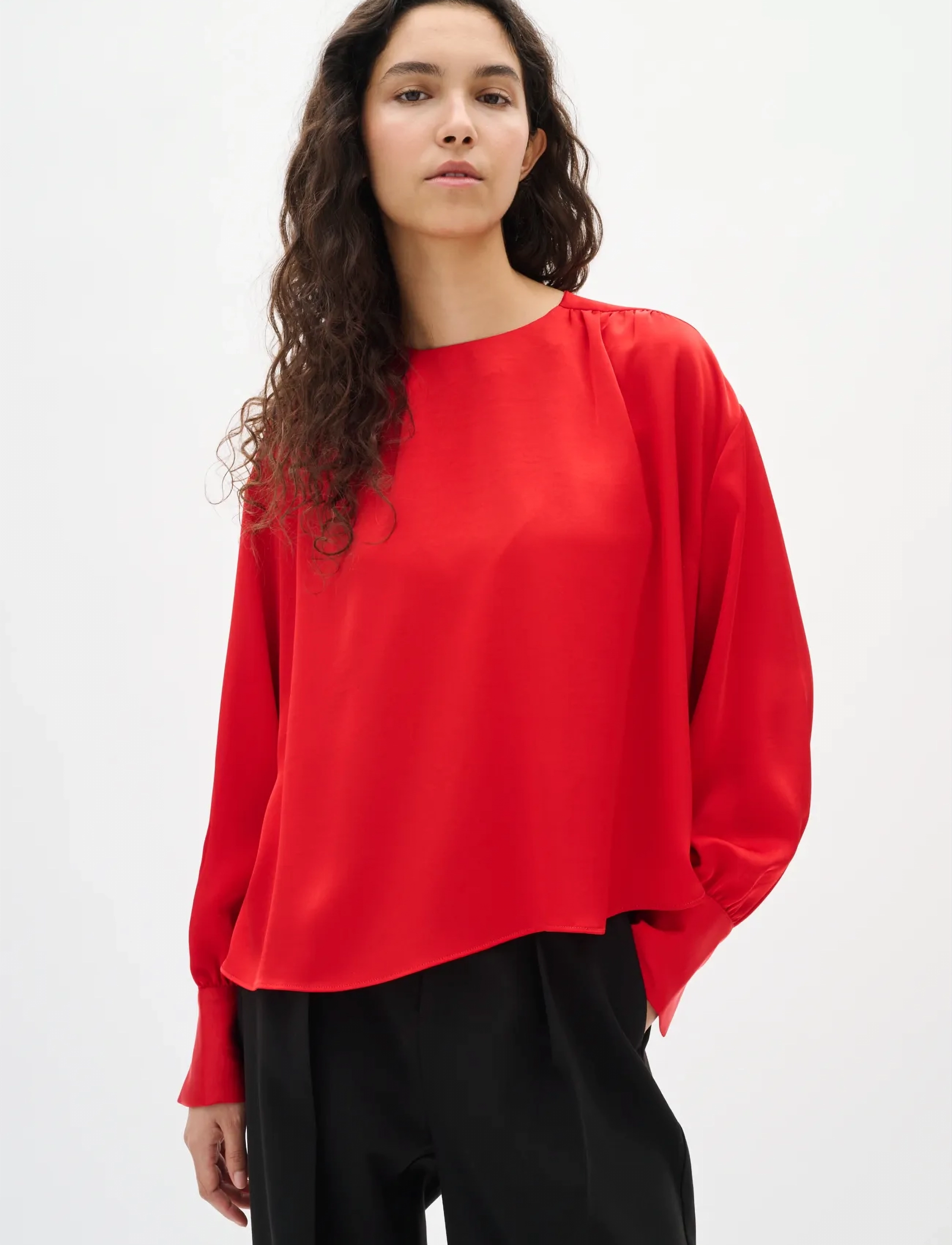 InWear Dawniw Blouse, 36, Blouses, Rot - Long-sleeved, Frauen