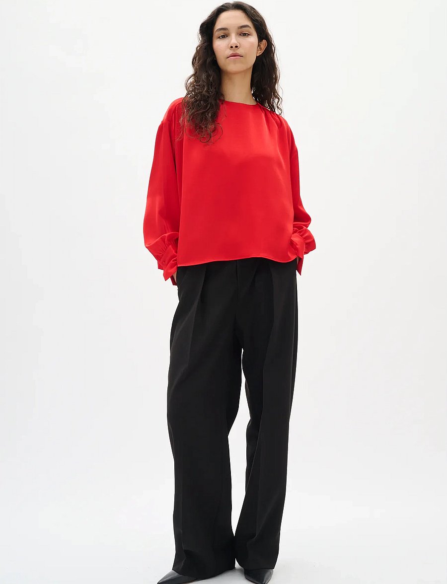 InWear - DAWNIW BLOUSE - langärmelige blusen - cranberry - 3