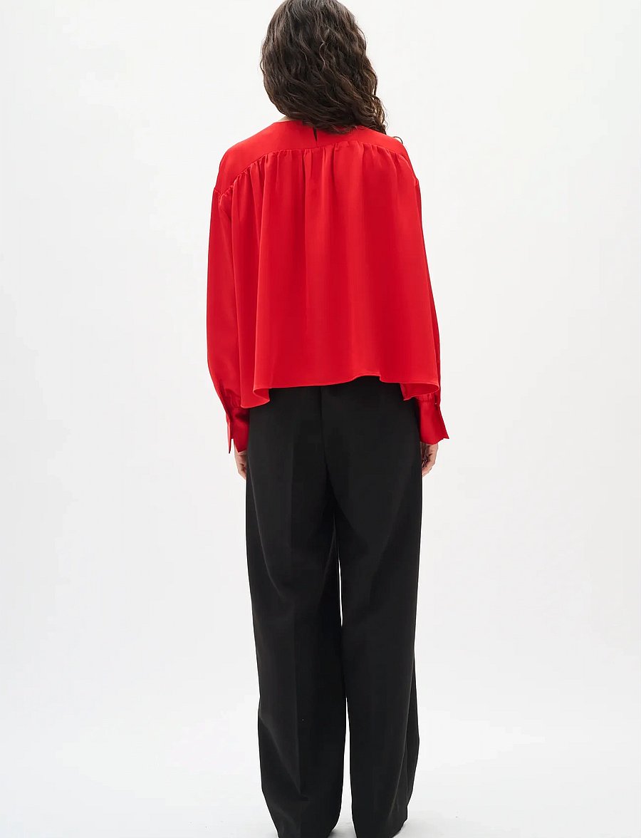 InWear - DAWNIW BLOUSE - langärmelige blusen - cranberry - 4