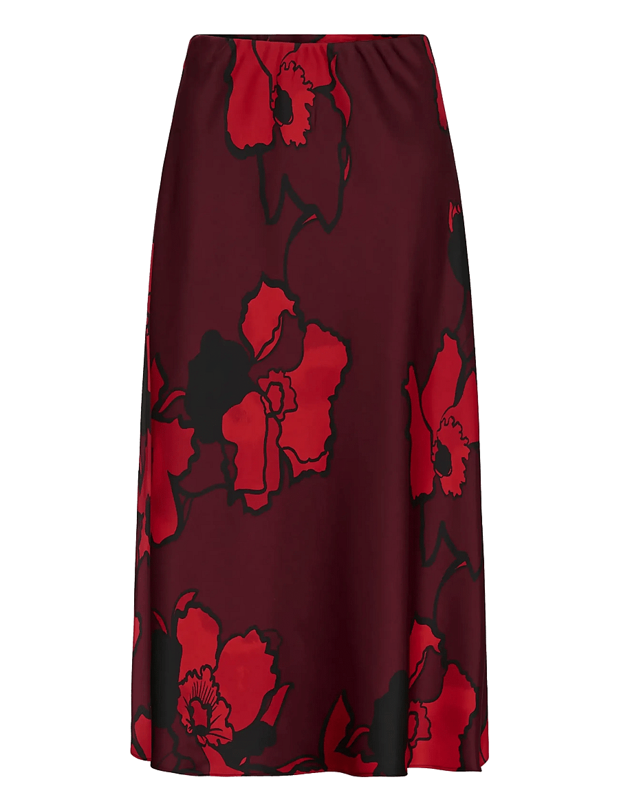 InWear - DAWNIW SKIRT - maksiseelikud - zinfandel sketch flower - 0