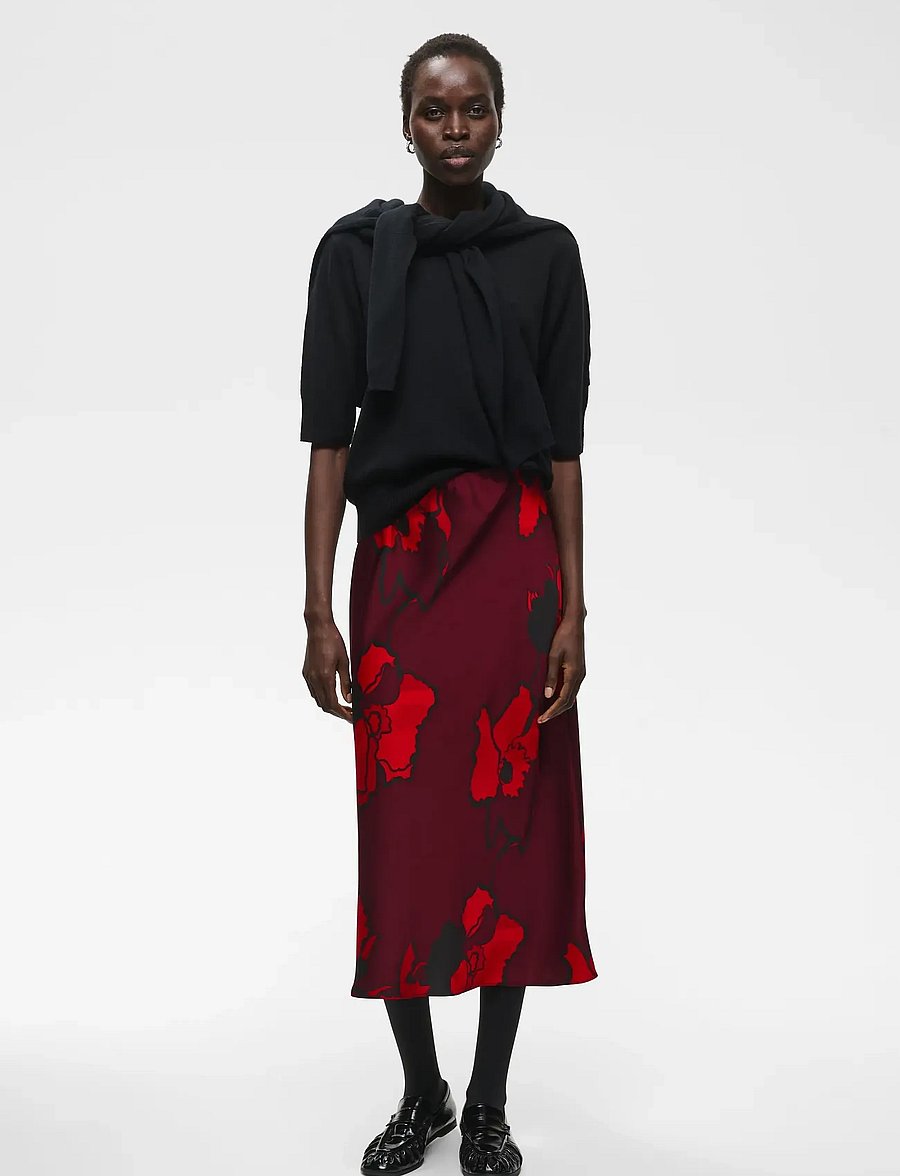 InWear - DAWNIW SKIRT - maxi röcke - zinfandel sketch flower - 3