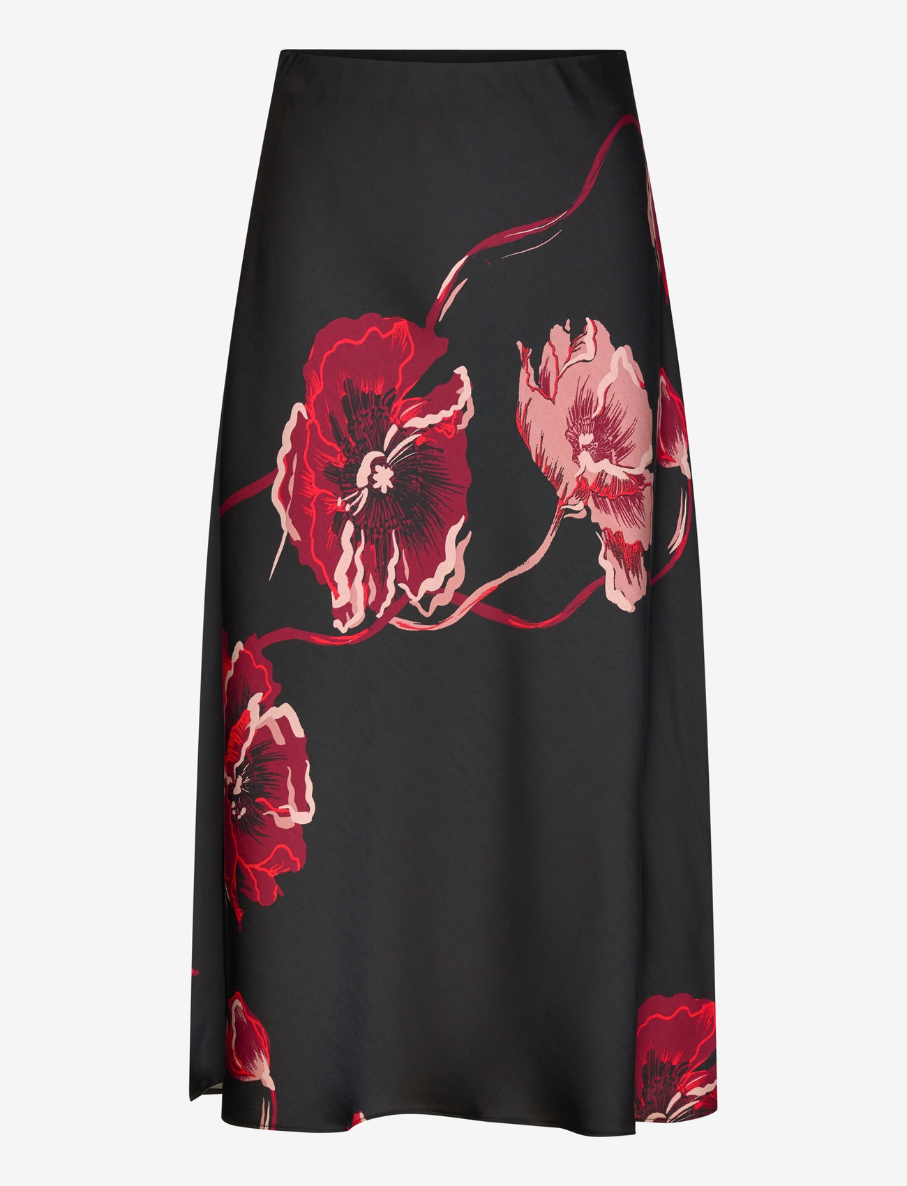 InWear - DAWNIW SKIRT - maxi nederdele - black poppy rose - 1