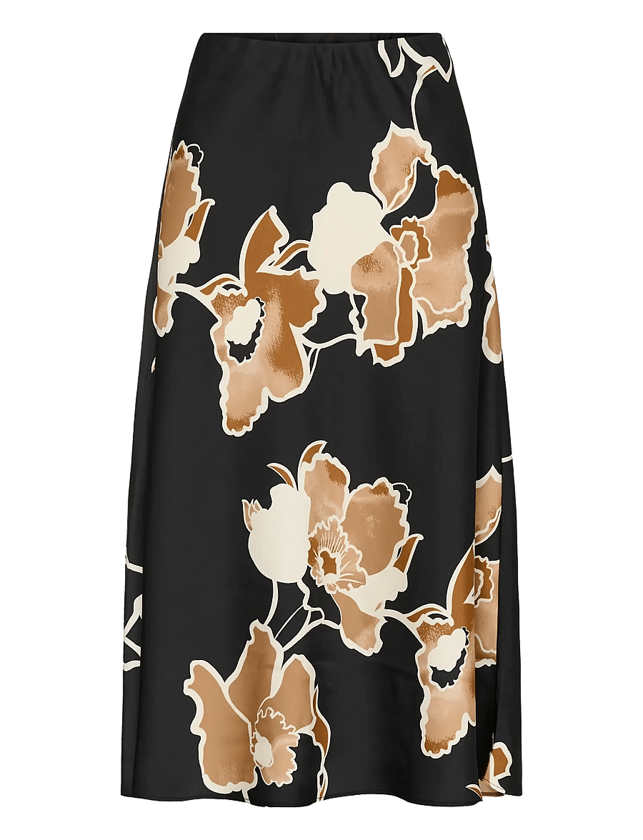 InWear - DAWNIW SKIRT - maxi skirts - black sketch flower - 0