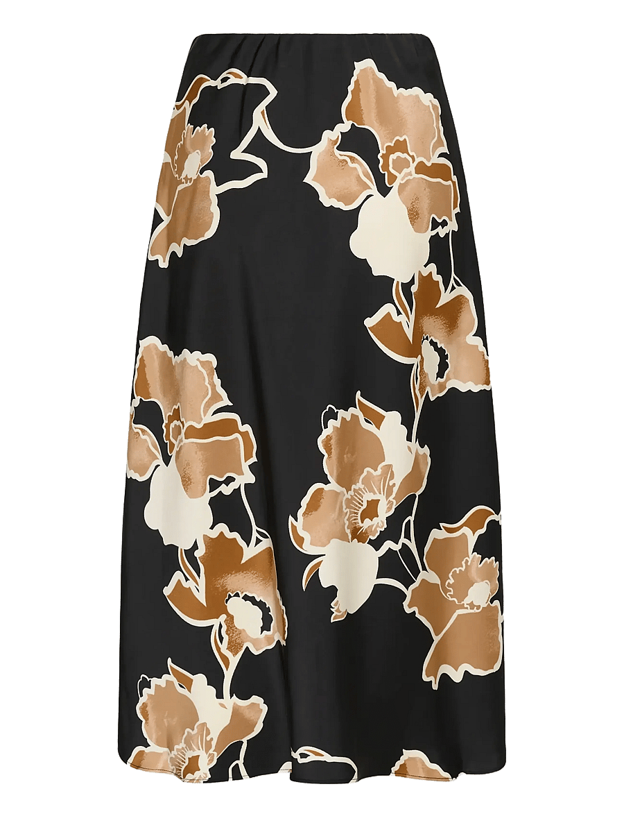 InWear - DAWNIW SKIRT - maxi skirts - black sketch flower - 1