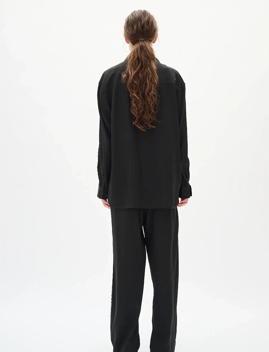 InWear - DANICAIW PANT - hosen mit weitem bein - black - 4