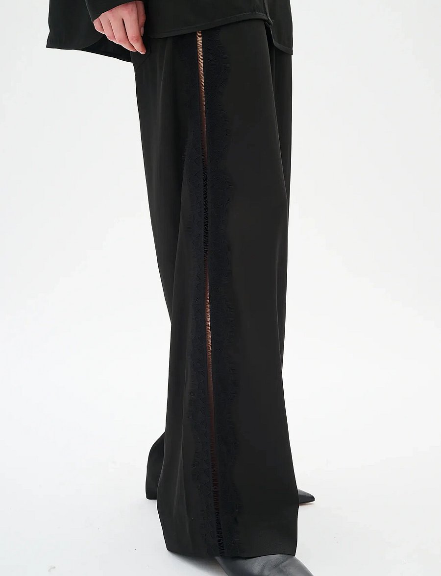 InWear - DANICAIW PANT - hosen mit weitem bein - black - 5