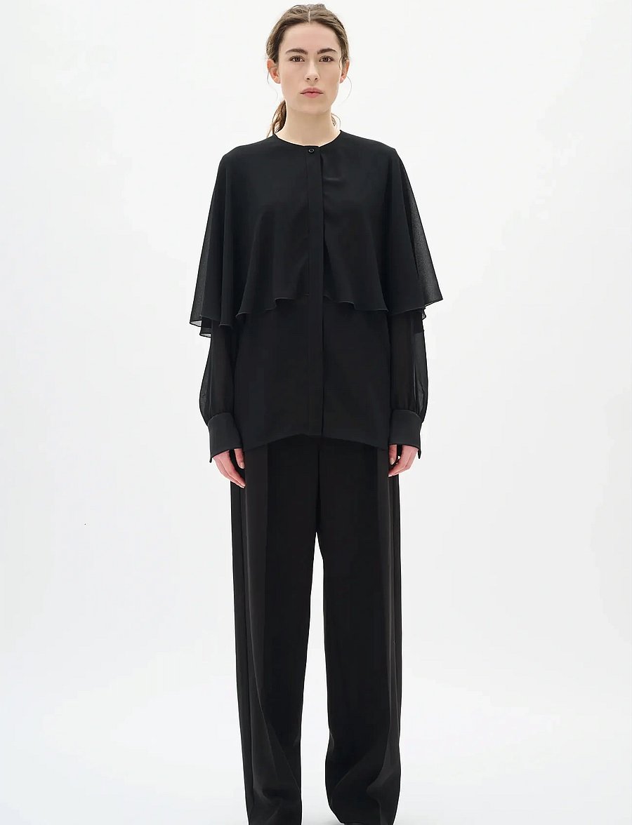 InWear - DARIAIW SHIRT - pitkähihaiset kauluspaidat - black - 3