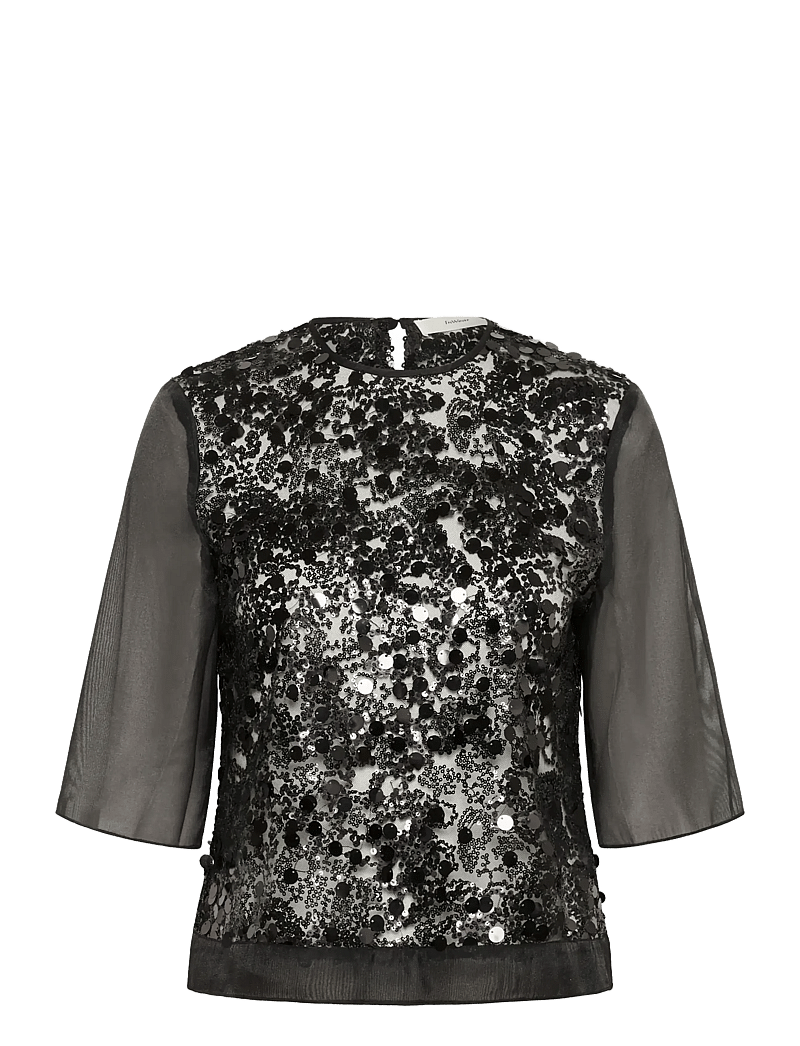 InWear - DAVINAIW BLOUSE - kortærmede bluser - black - 1