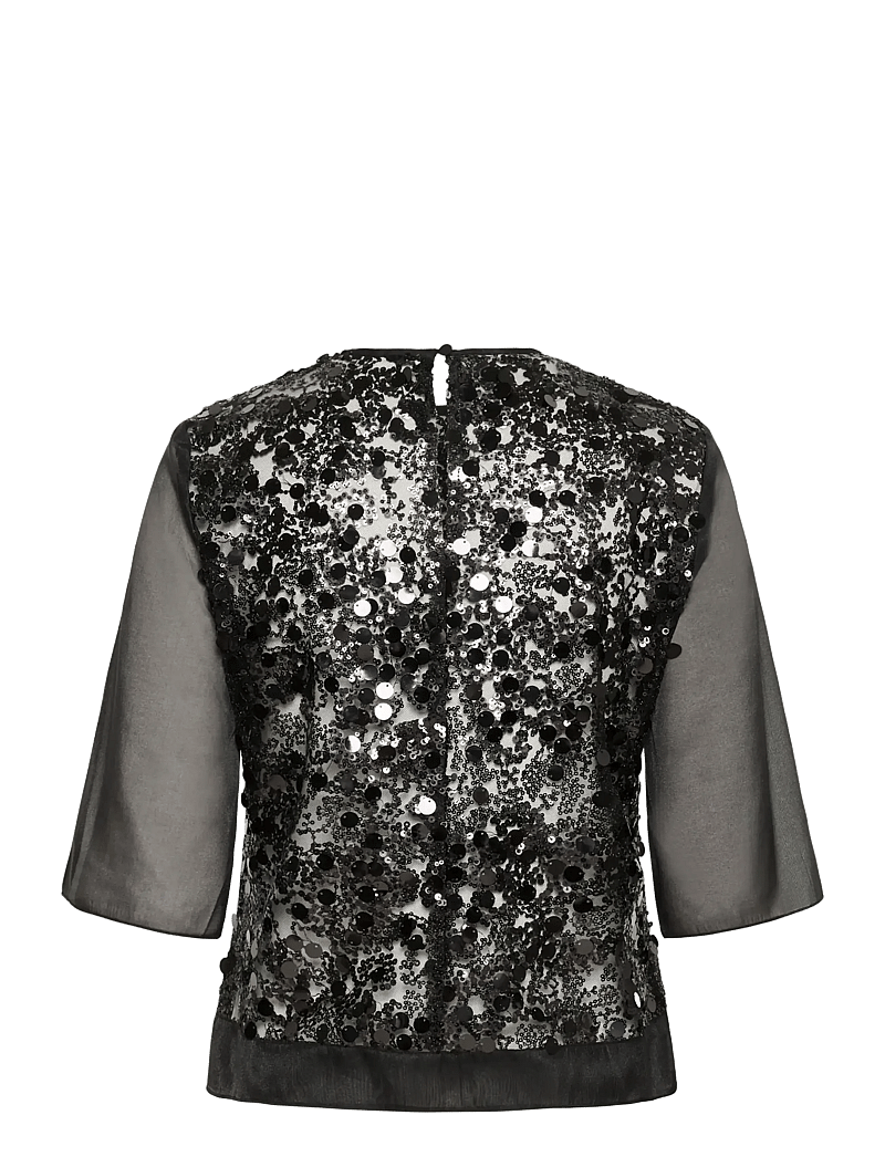 InWear - DAVINAIW BLOUSE - kortærmede bluser - black - 2