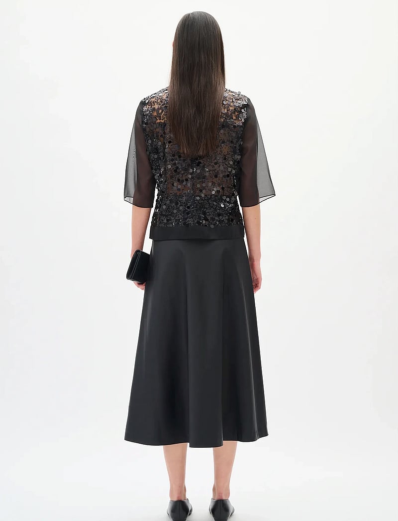 InWear - DAVINAIW BLOUSE - kortærmede bluser - black - 4