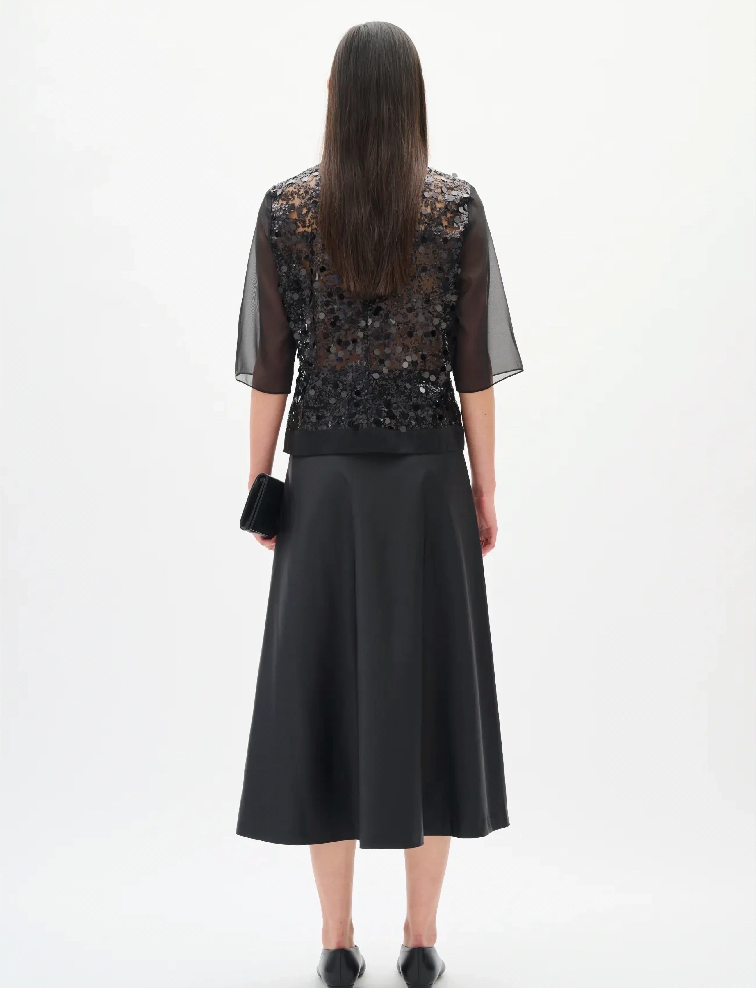 InWear - DAVINAIW BLOUSE - kortärmade blusar - black - 4