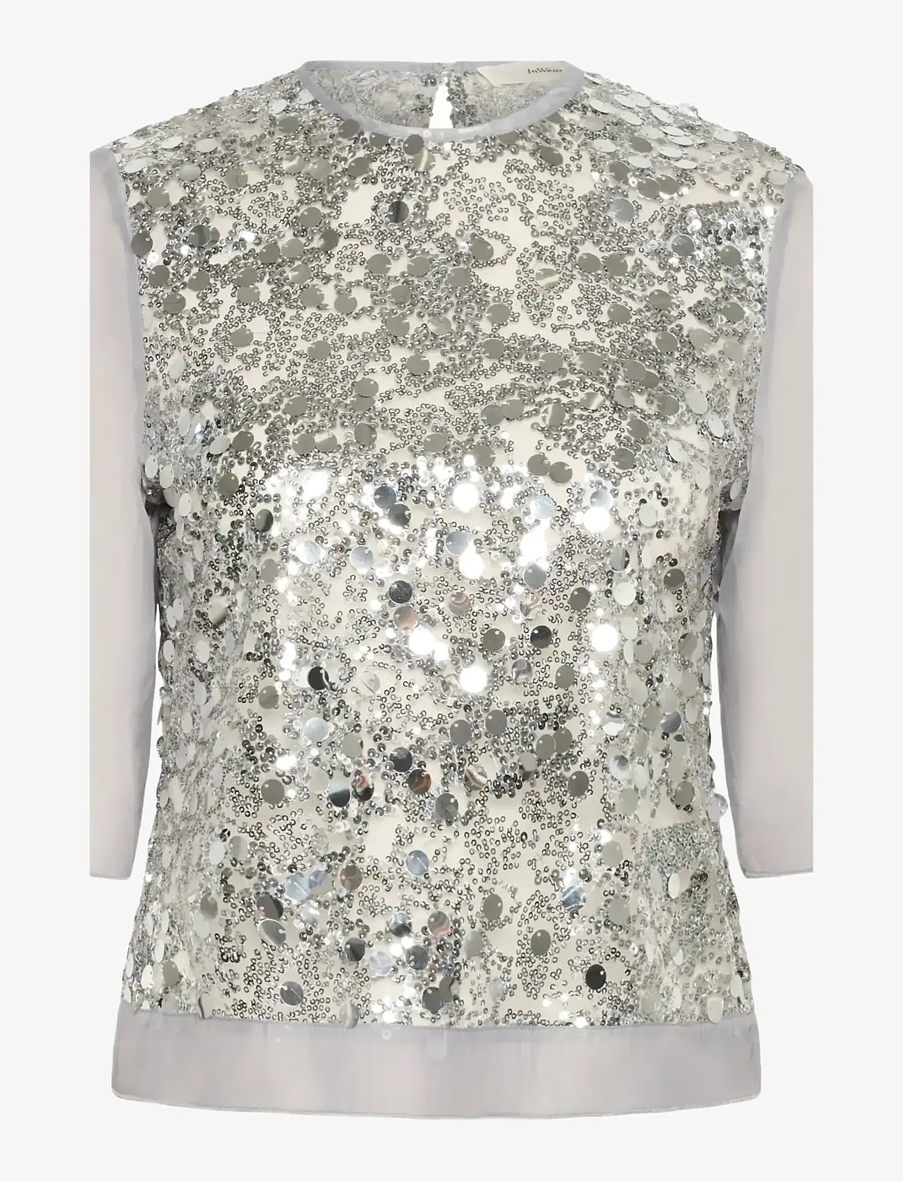 InWear - DAVINAIW BLOUSE - kortærmede bluser - silver - 1