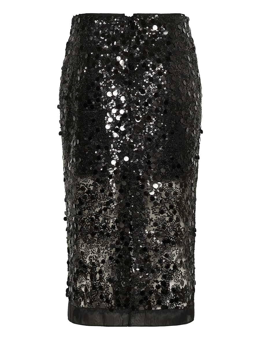 InWear - DAVINAIW SKIRT - pailletten-röcke - black - 2