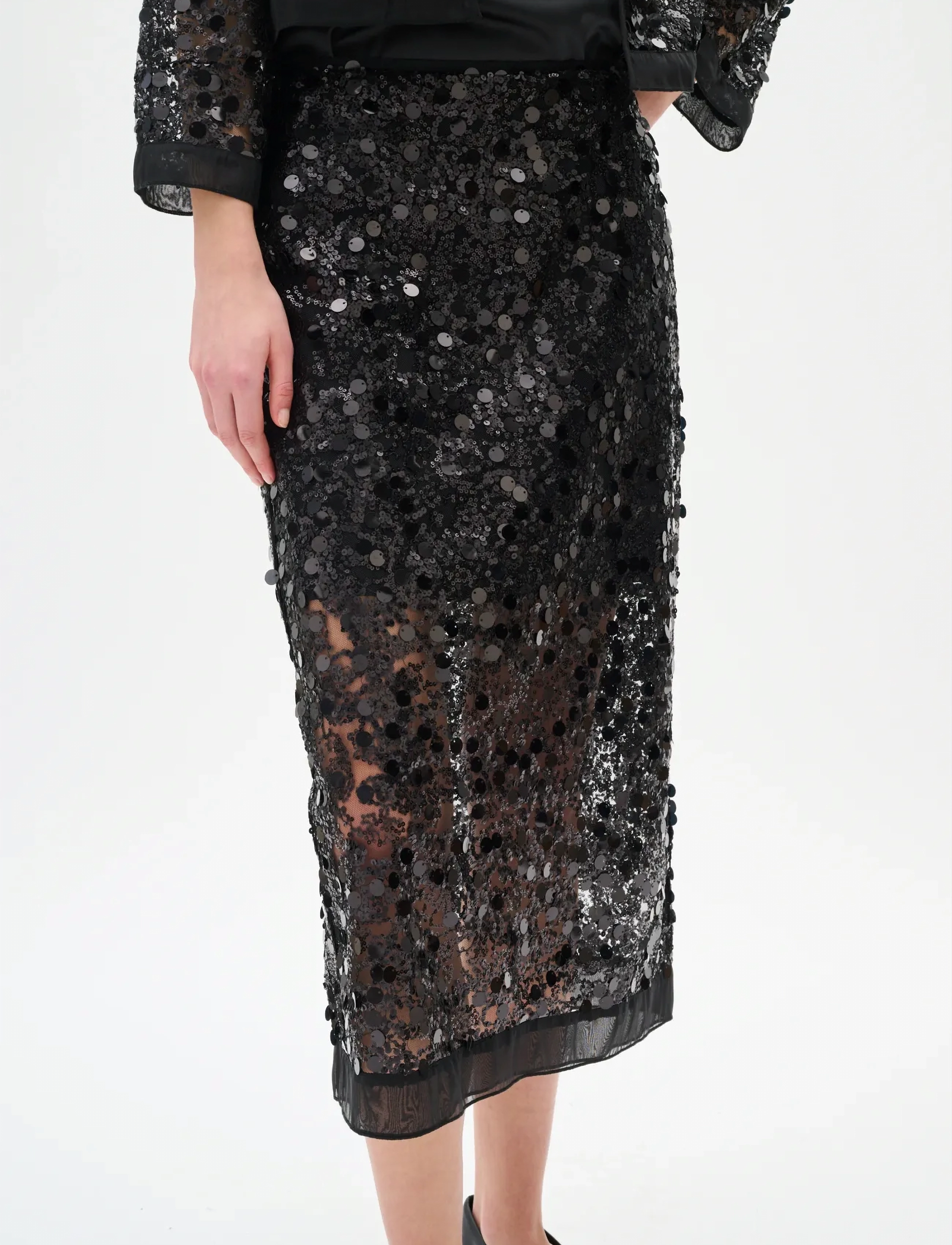 InWear - DAVINAIW SKIRT - litter-seelik - black - 4