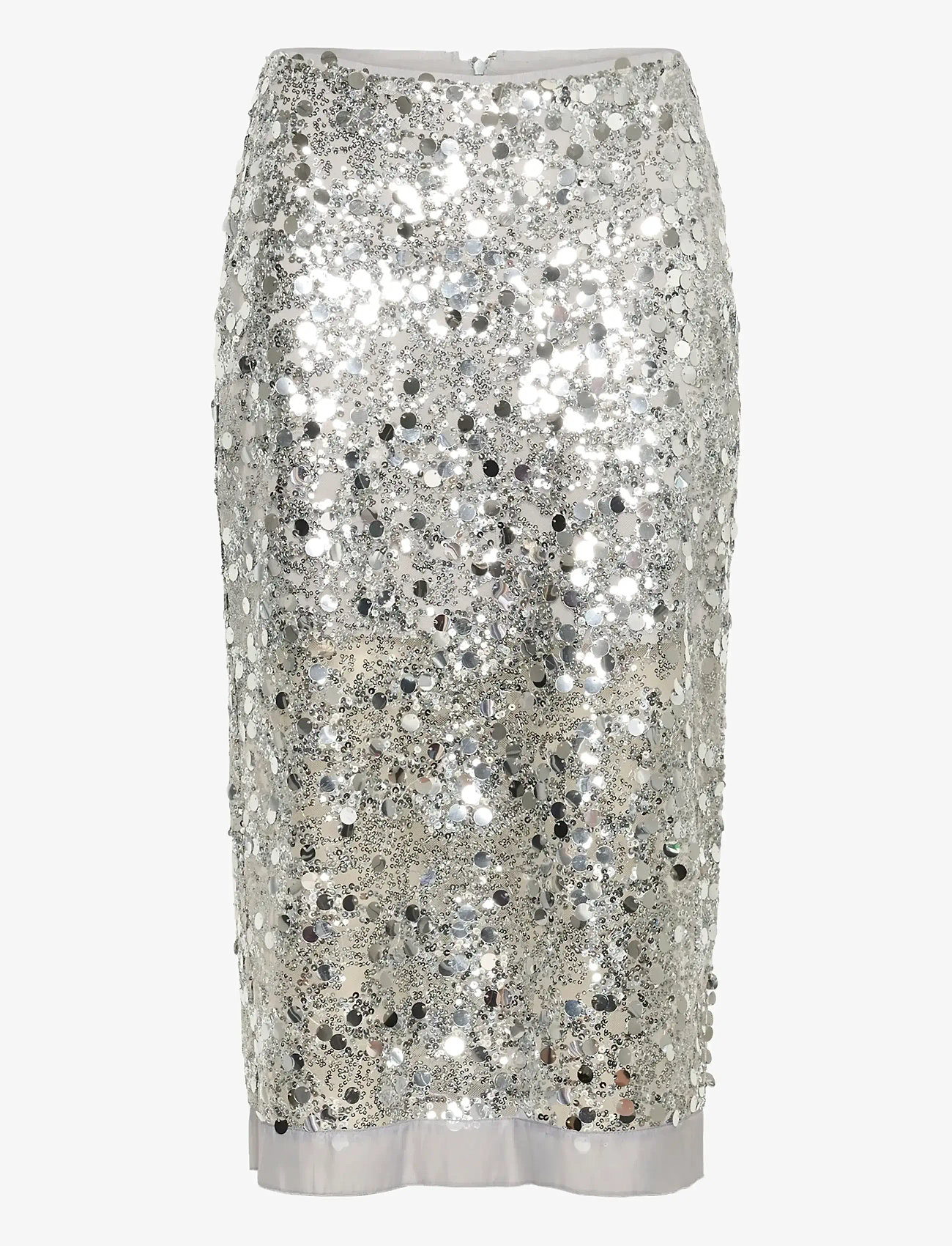 InWear - DAVINAIW SKIRT - sequin skirts - silver - 1