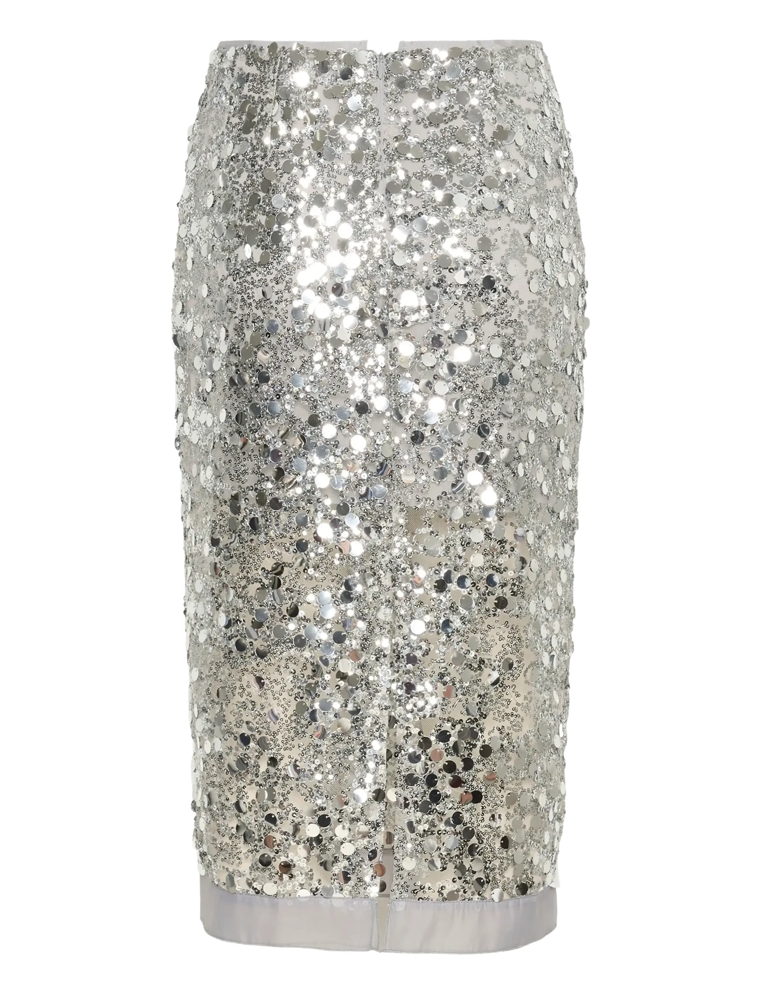 InWear - DAVINAIW SKIRT - pailletten-röcke - silver - 2