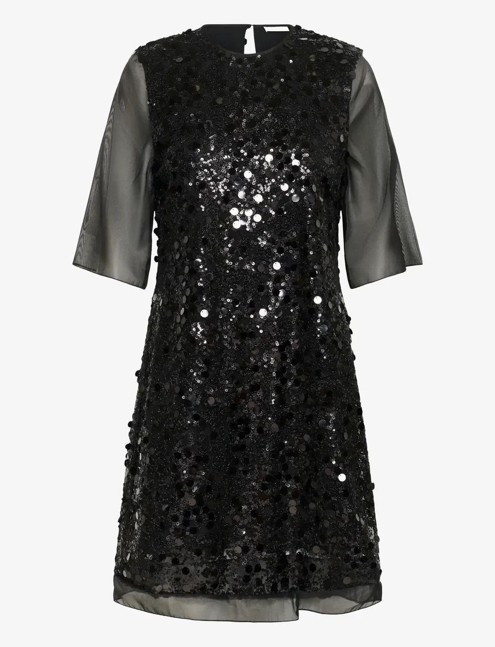 InWear - DAVINAIW SHORT DRESS - paljettklänningar - black - 1