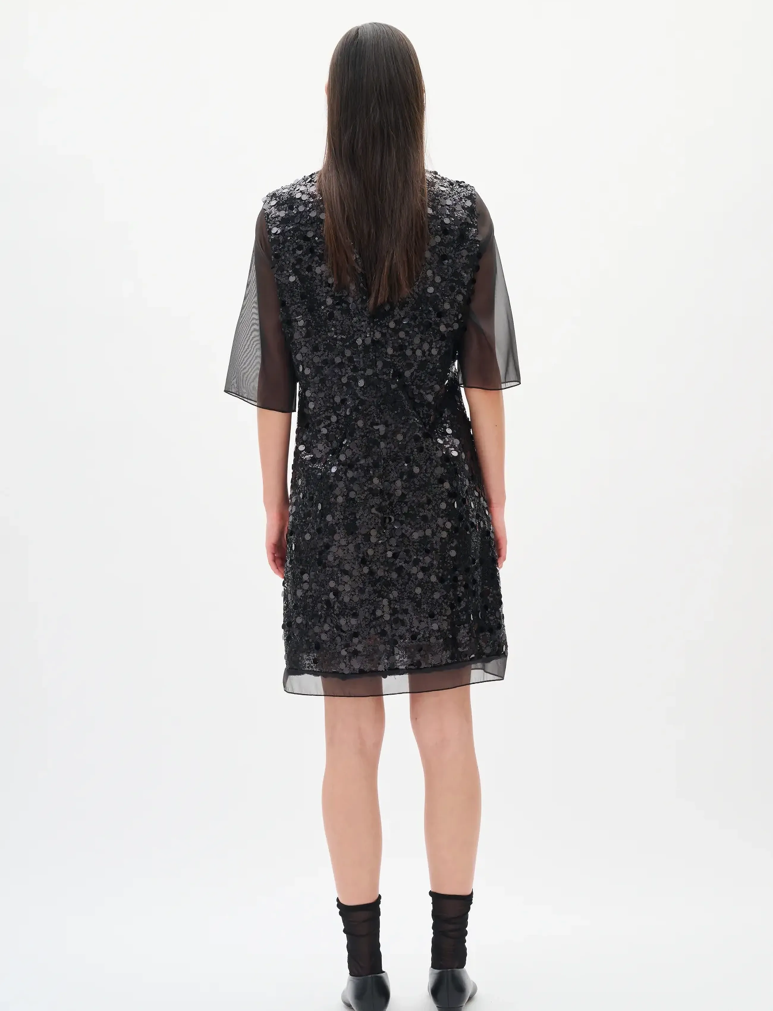 InWear - DAVINAIW SHORT DRESS - pailletkjoler - black - 4