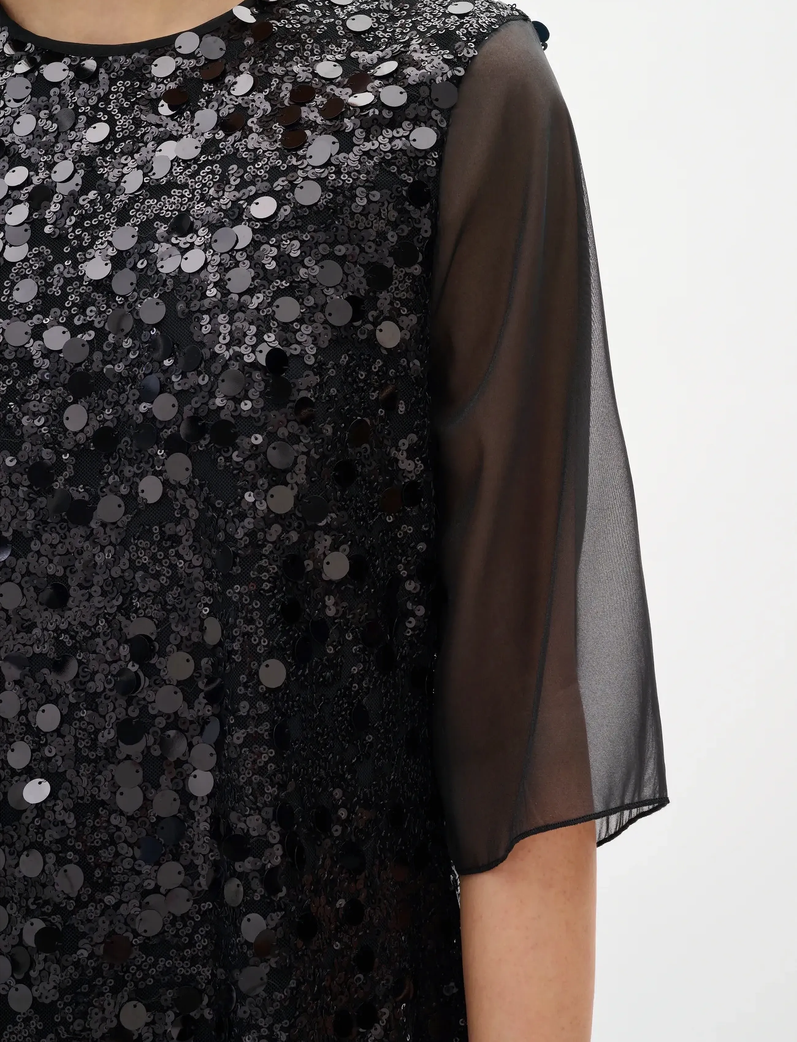 InWear - DAVINAIW SHORT DRESS - pailletkjoler - black - 5