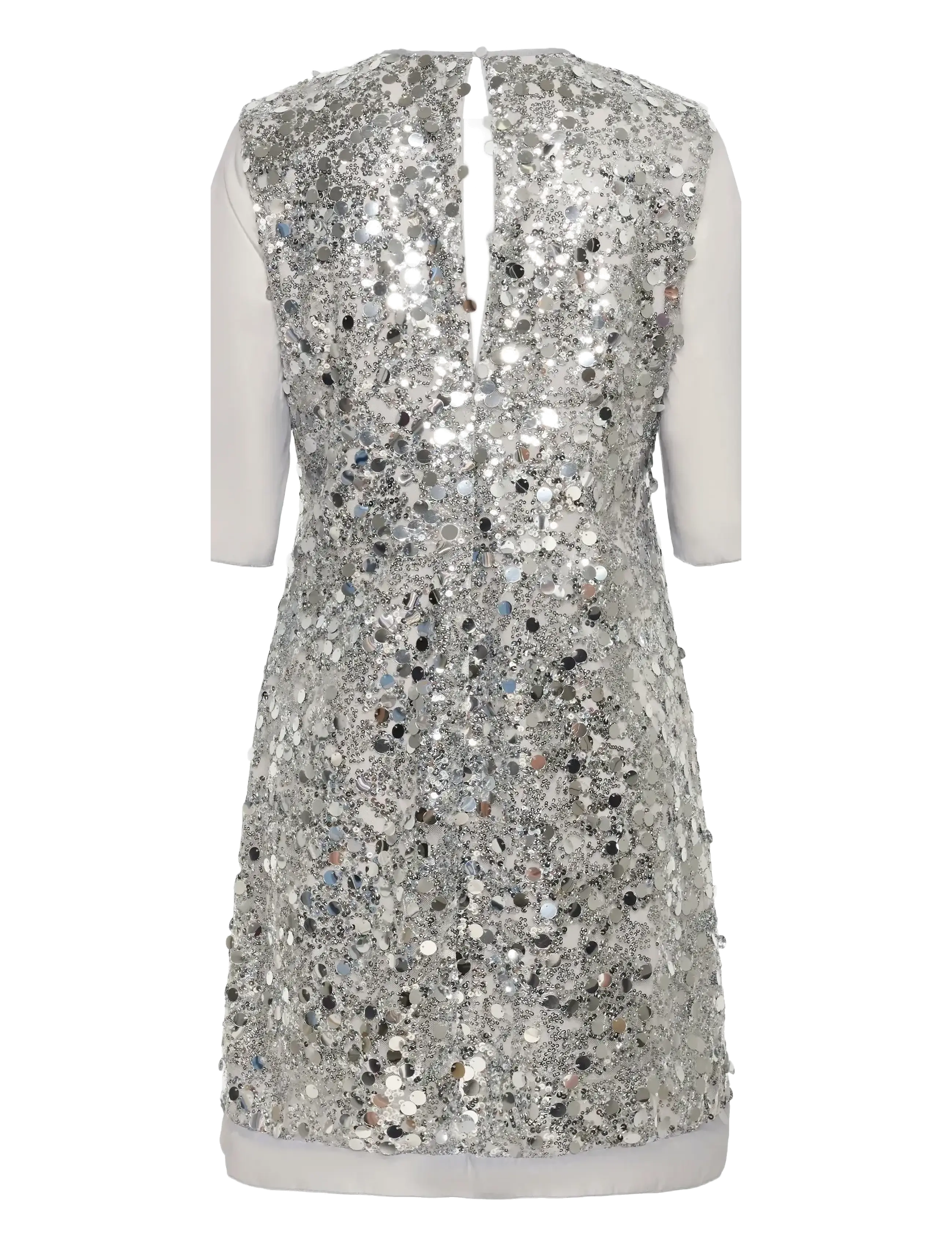 InWear - DAVINAIW SHORT DRESS - paljettklänningar - silver - 2