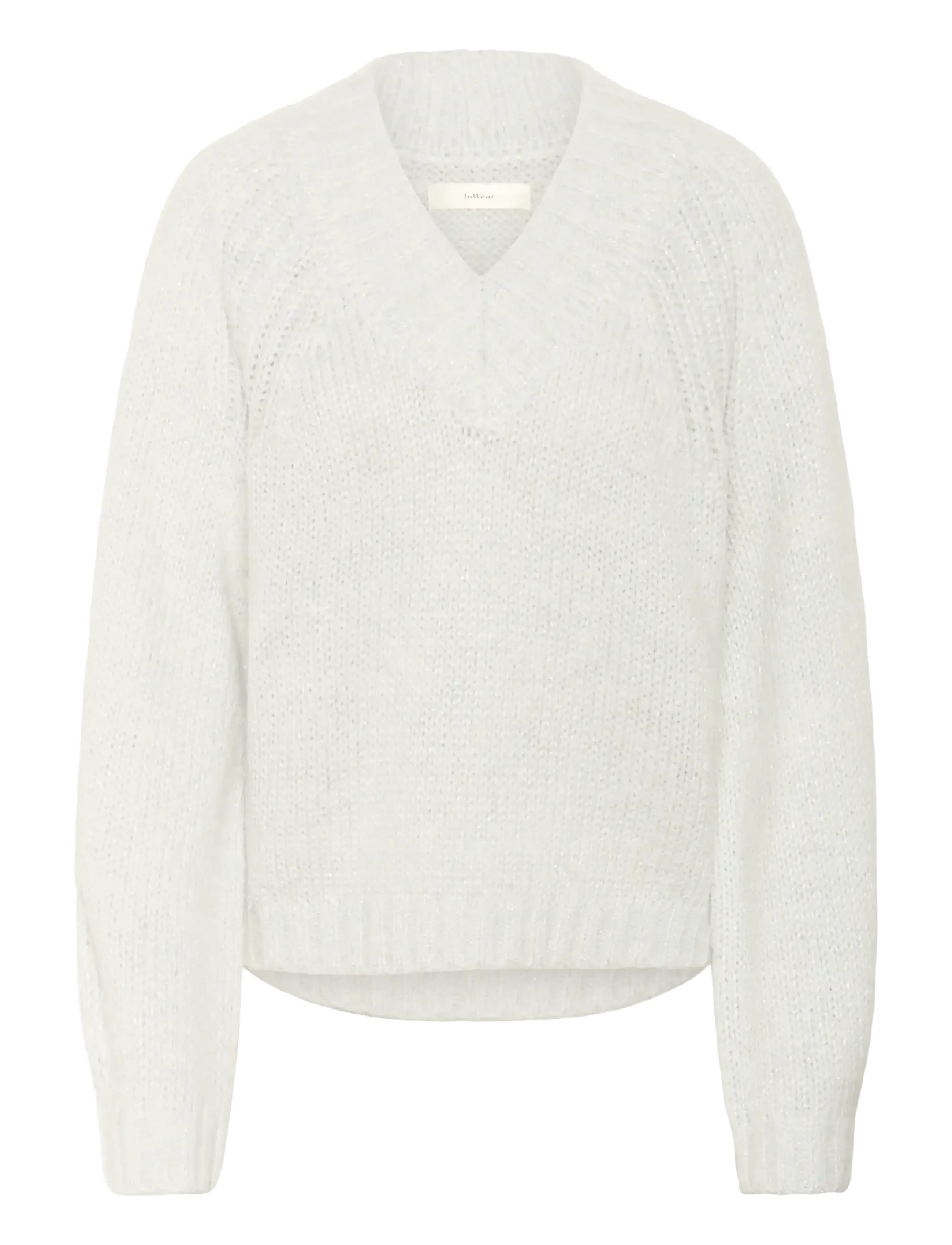 InWear TROAIW V-NECK - Pullover - WHISPER WHITE / white