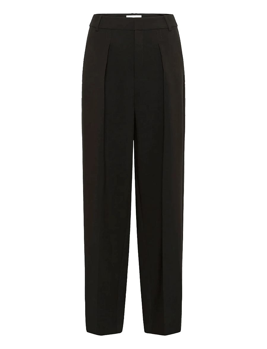InWear - ZOEHIW BARREL PANT - hosen mit geradem bein - black - 1