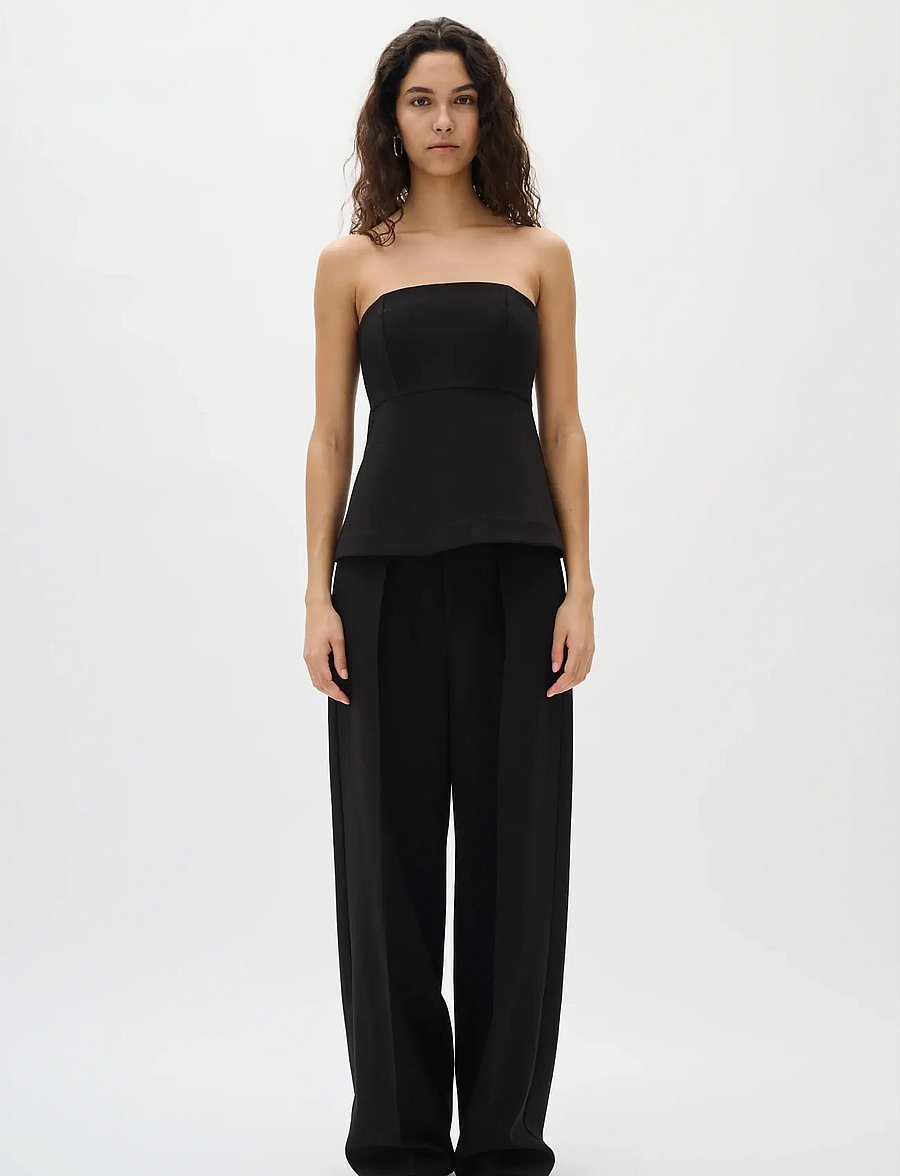 InWear - ZOEHIW BARREL PANT - hosen mit geradem bein - black - 3