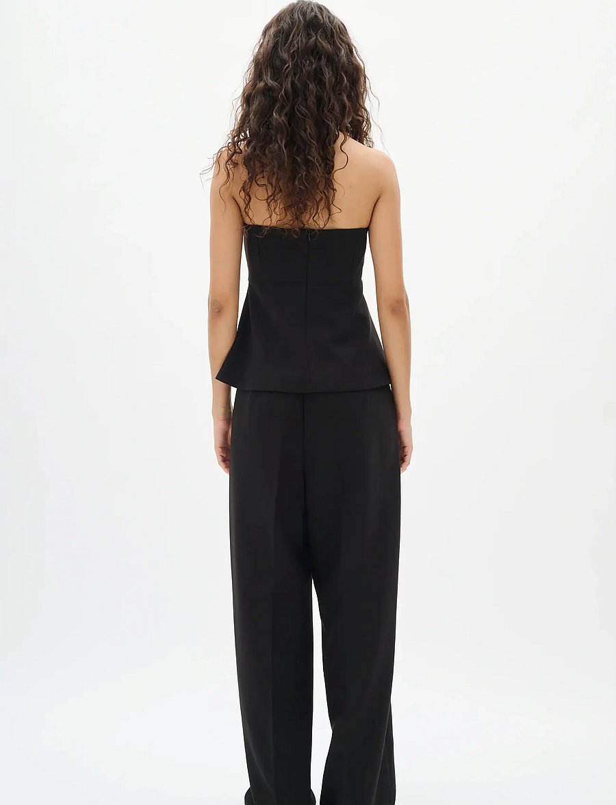 InWear - ZOEHIW BARREL PANT - hosen mit geradem bein - black - 4