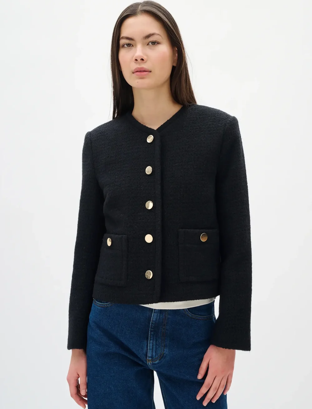 InWear - ZEENIAIW JACKET - cropped-blazer - black - 0