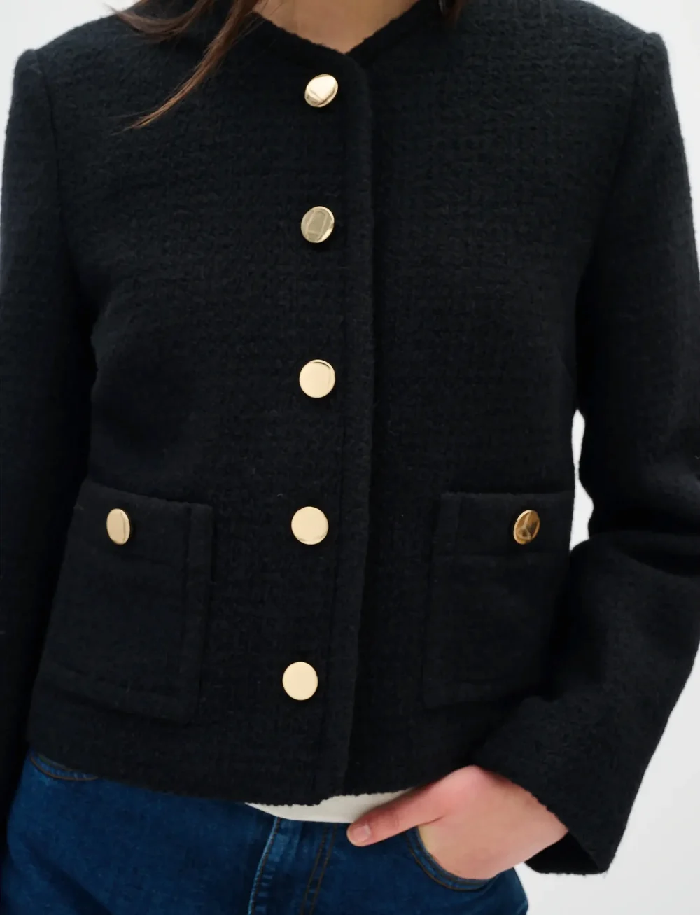 InWear - ZEENIAIW JACKET - cropped-blazer - black - 5