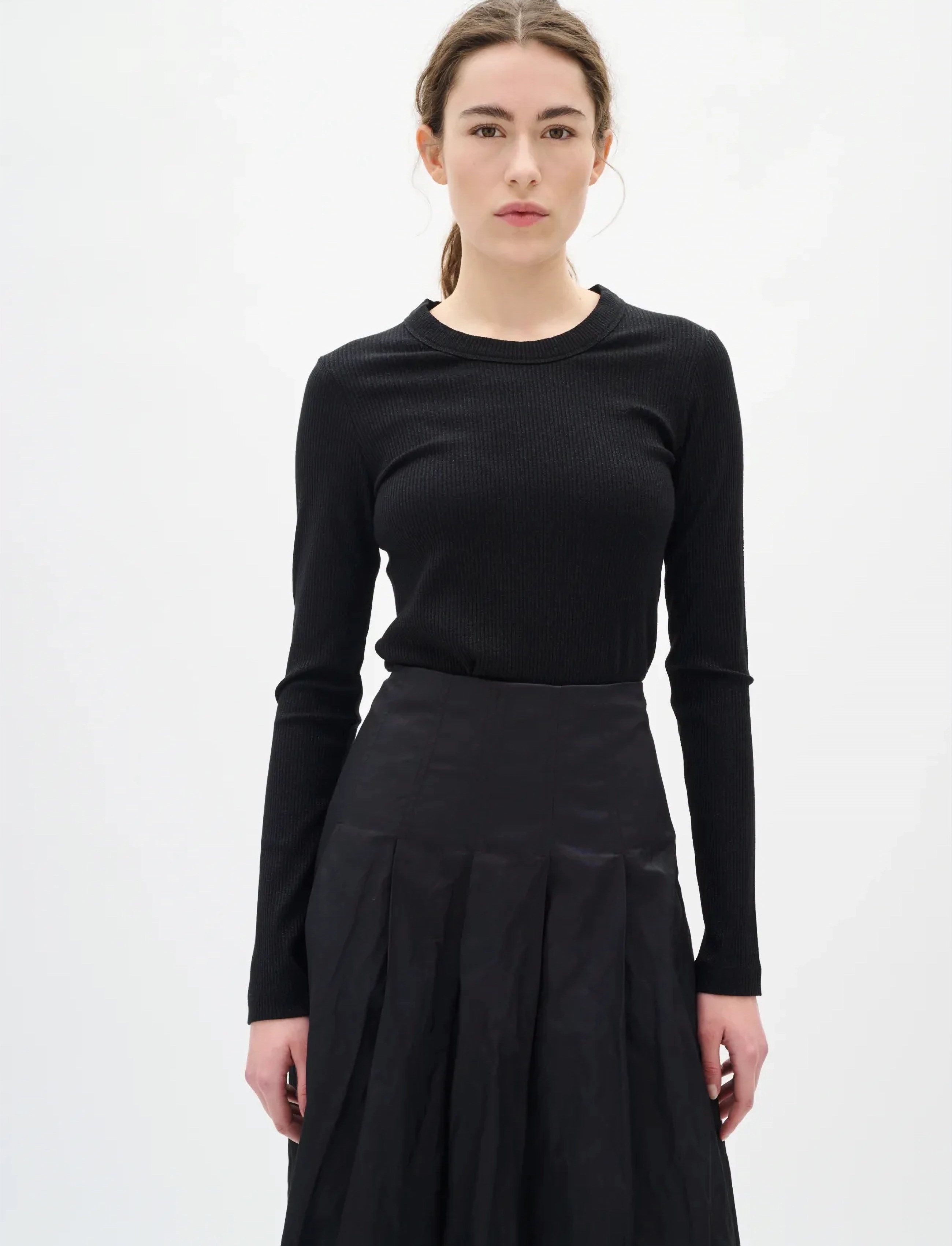 InWear ALBAIW SKIRT - Plisseeritud seelikud - BLACK / black