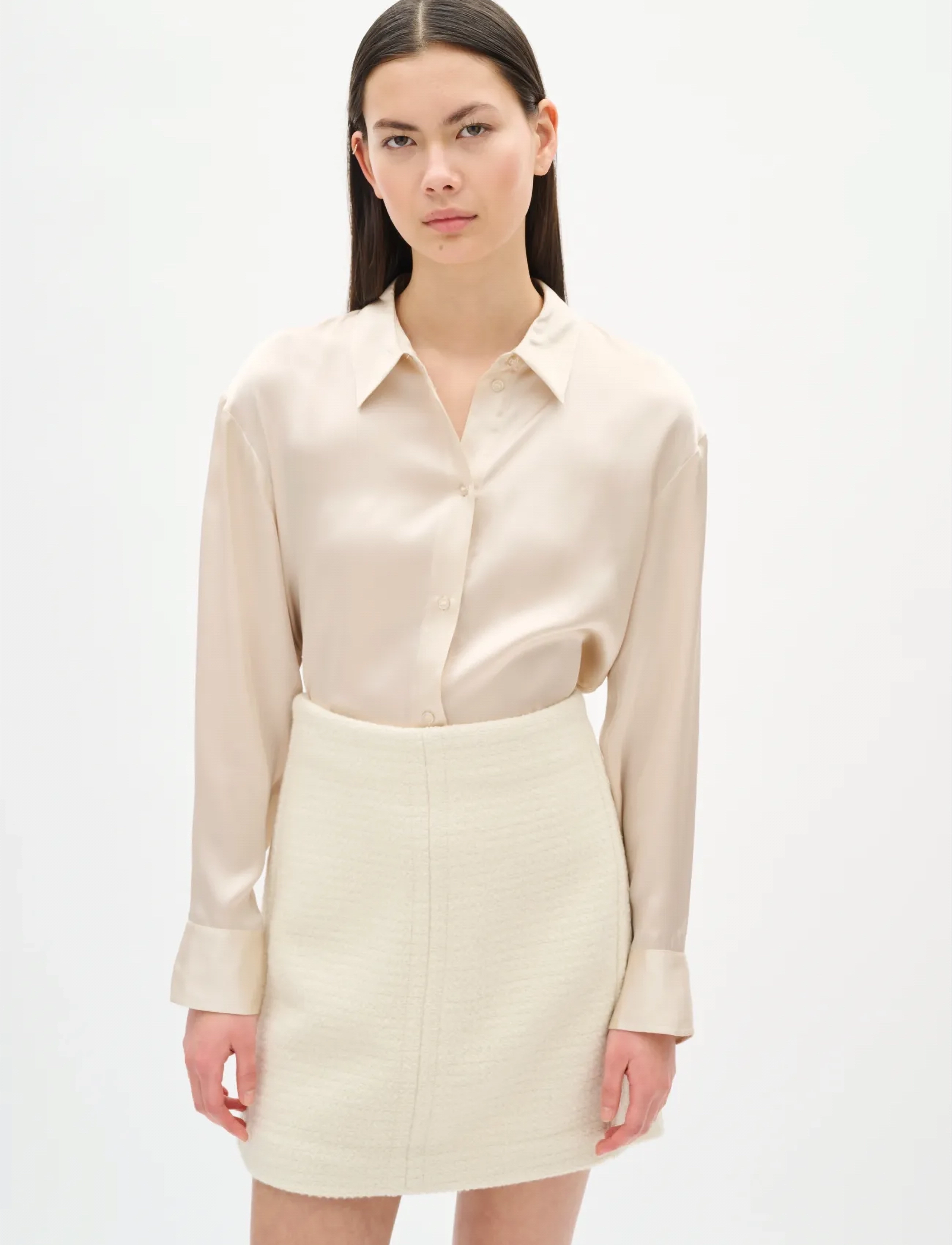 InWear ZEENIAIW SKIRT - Nederdele - WHISPER WHITE / cream