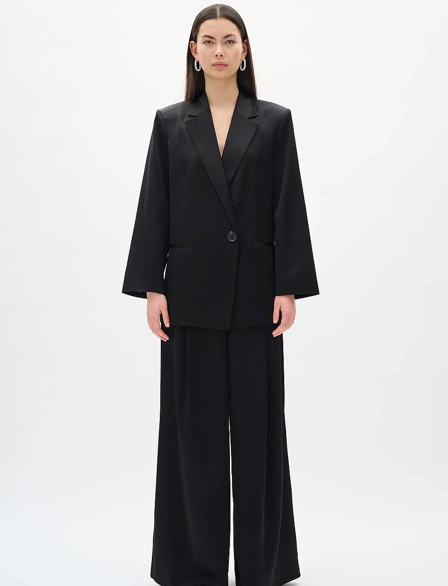 InWear - ZUMAHIW PANT - bukser med brede ben - black - 3