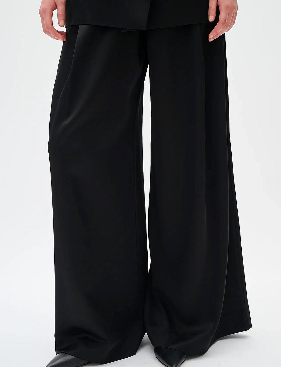 InWear - ZUMAHIW PANT - bukser med brede ben - black - 5