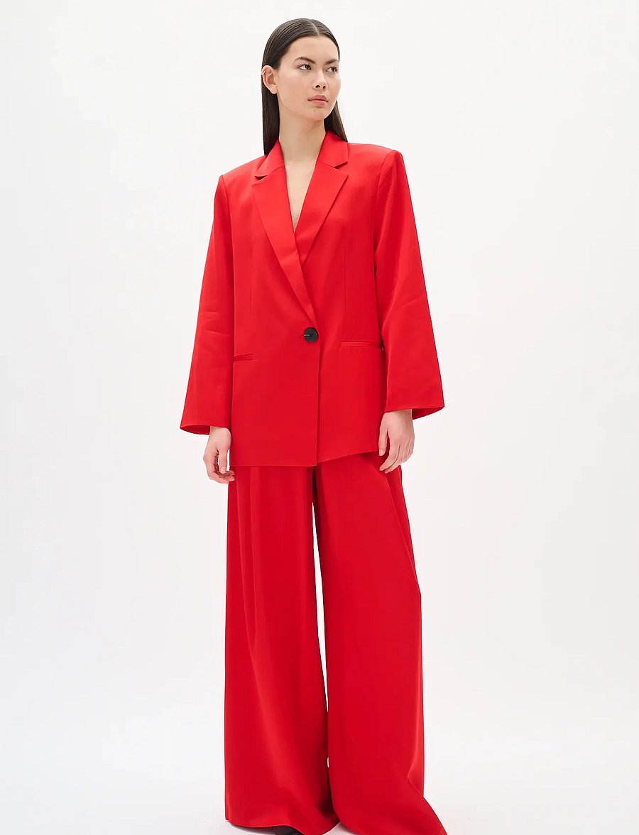 InWear - ZUMAHIW PANT - wide leg trousers - cranberry - 3