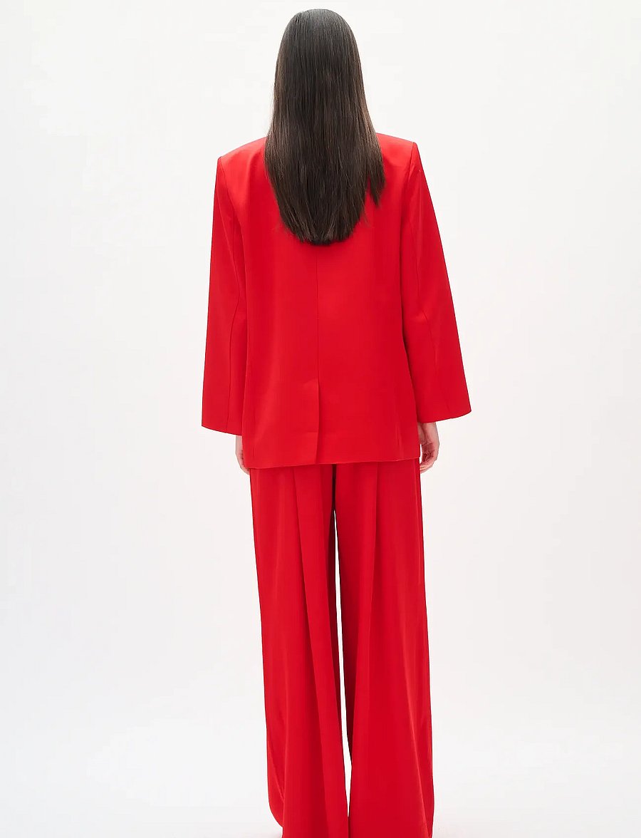 InWear - ZUMAHIW PANT - wide leg trousers - cranberry - 4