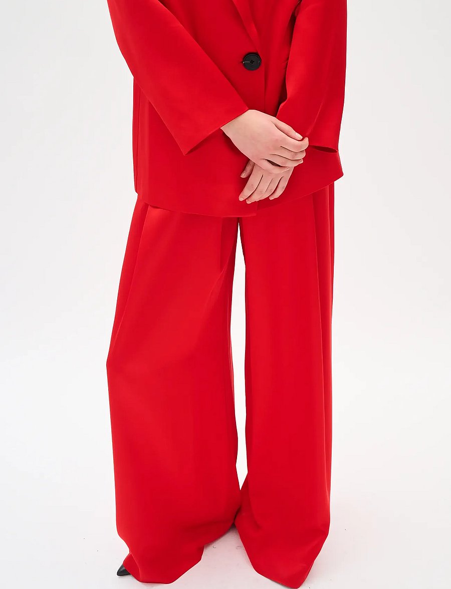 InWear - ZUMAHIW PANT - wide leg trousers - cranberry - 5