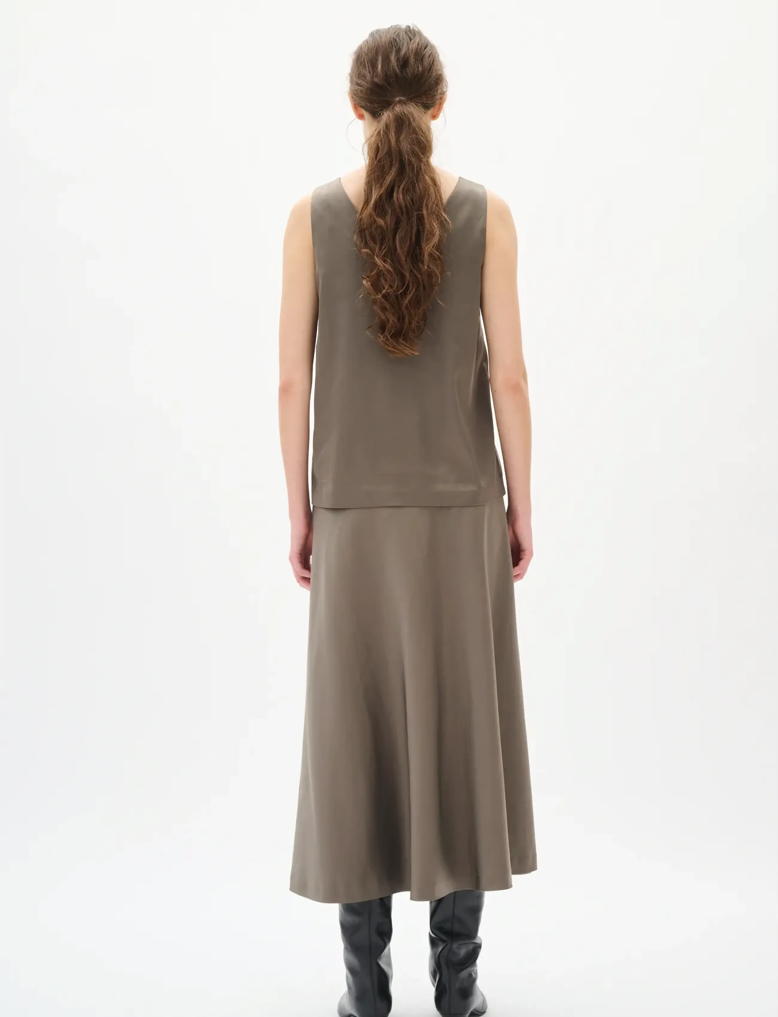 InWear - ZILKYIW V TOP - sleeveless tops - sandy grey - 4