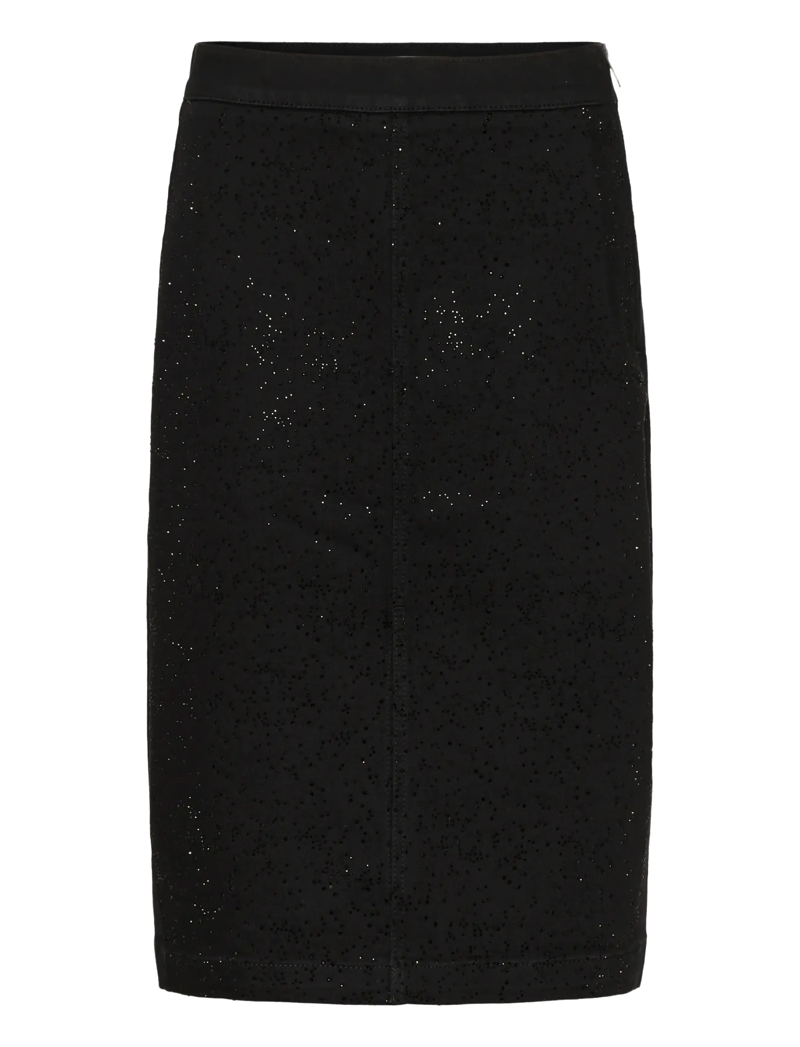 AALIAIW PENCIL SKIRT - BLACK SHATTERED STONES