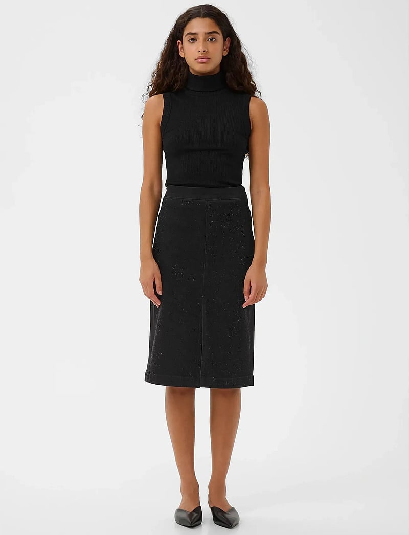 InWear - AALIAIW PENCIL SKIRT - pennkjolar - black shattered stones - 3