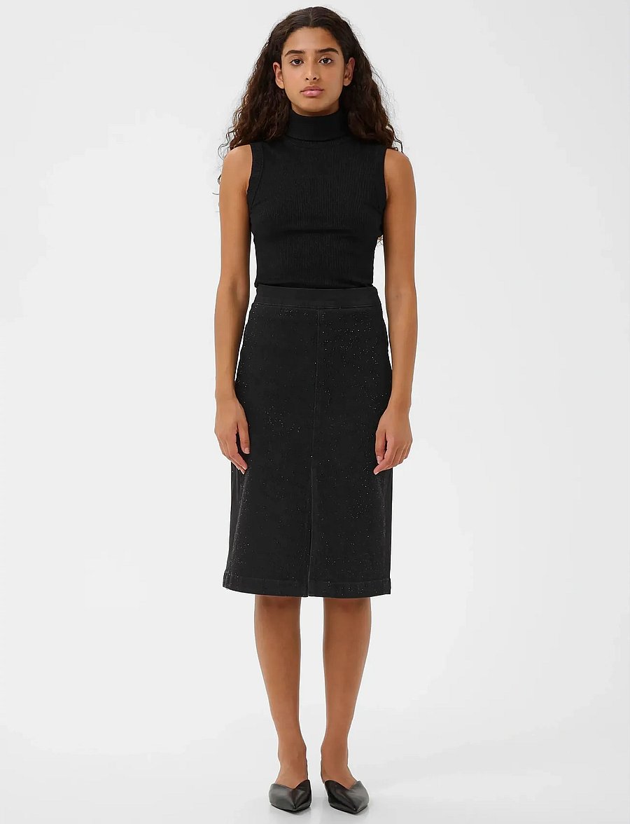 InWear - AALIAIW PENCIL SKIRT - bleistiftröcke - black shattered stones - 3