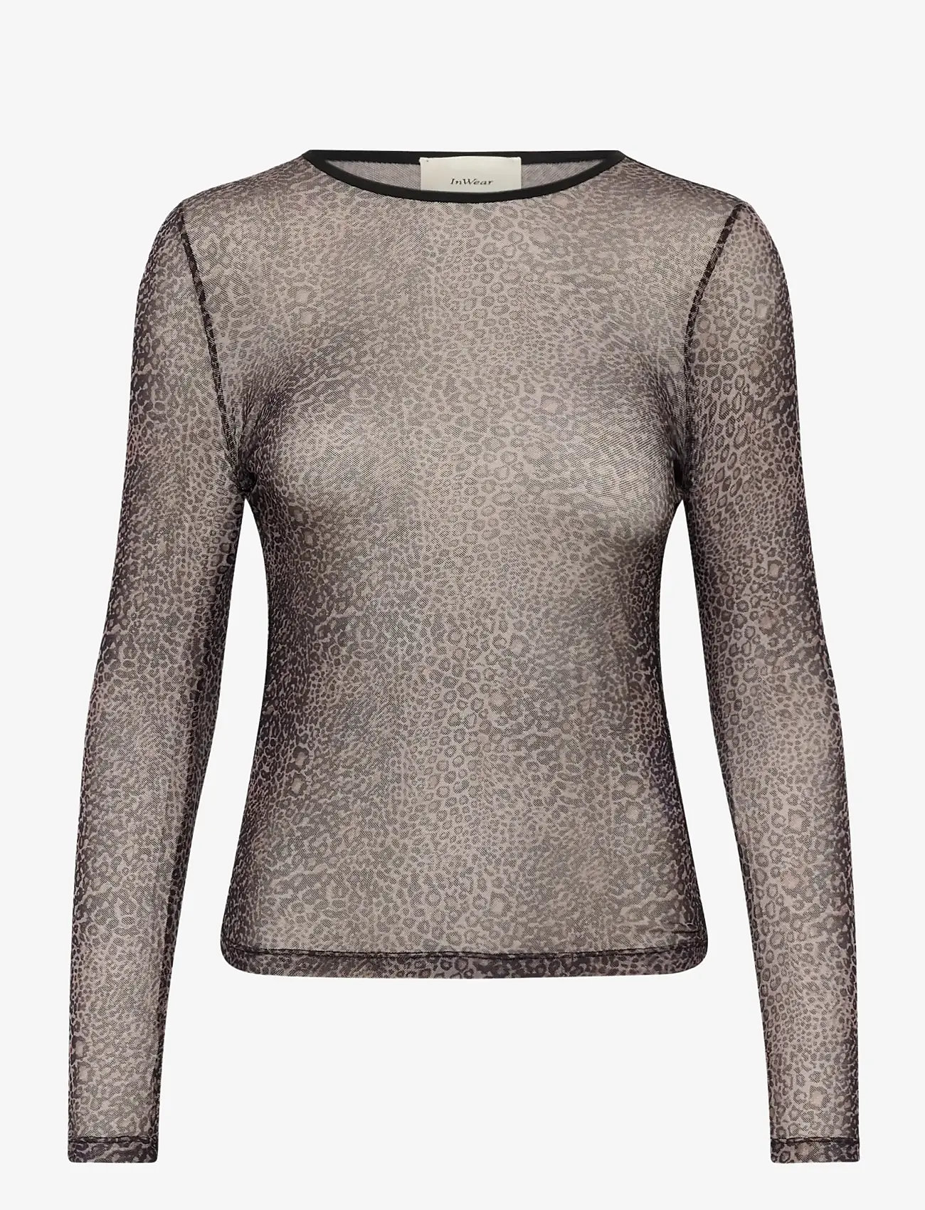 InWear - KAIAIW LS TSHIRT - long-sleeved tops - griffin mini leopard - 1