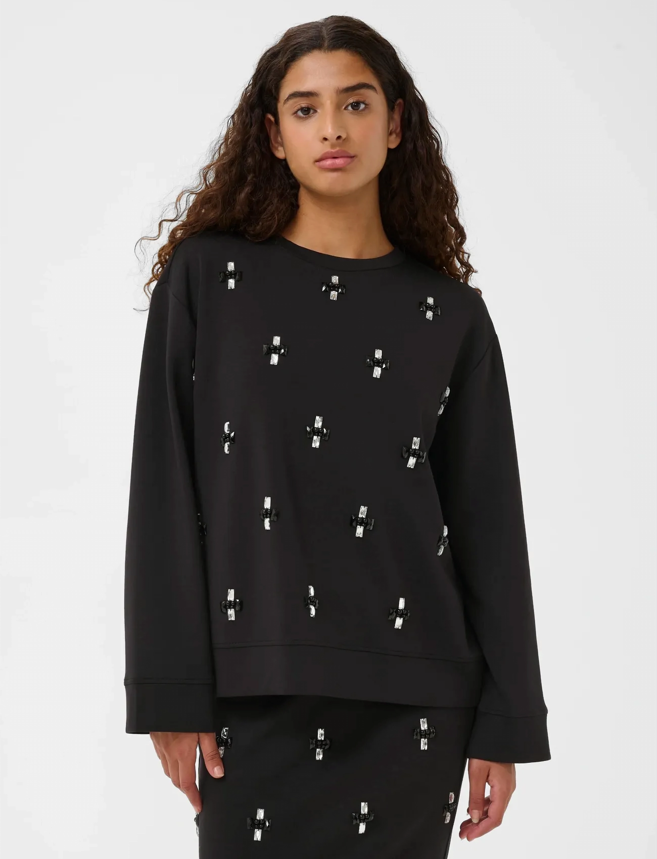 InWear Kincentiw Deco Blouse, M, Black, Bluser > Langærmede, Dame