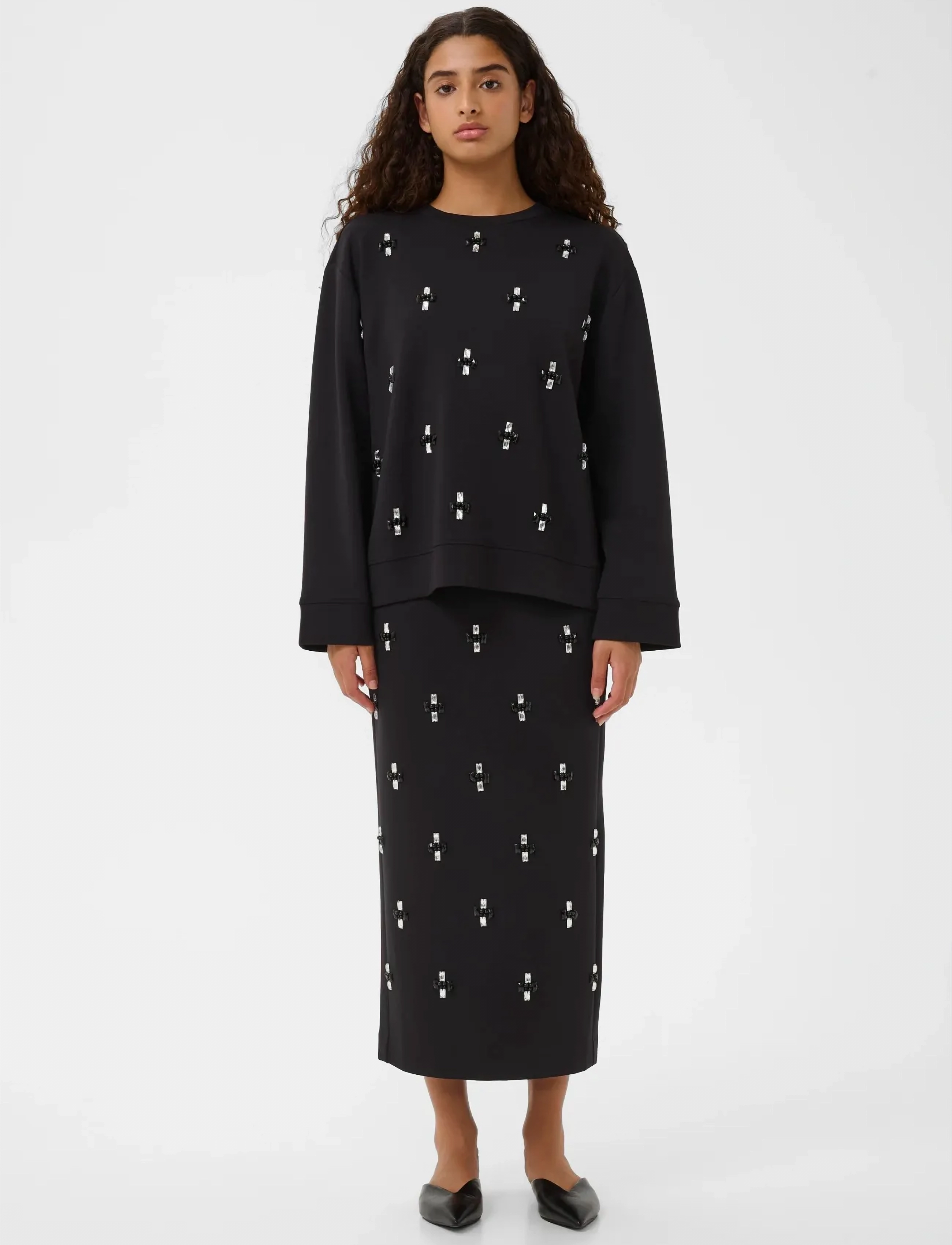 InWear - KINCENTIW DECO BLOUSE - blūzes ar garām piedurknēm - black - 3