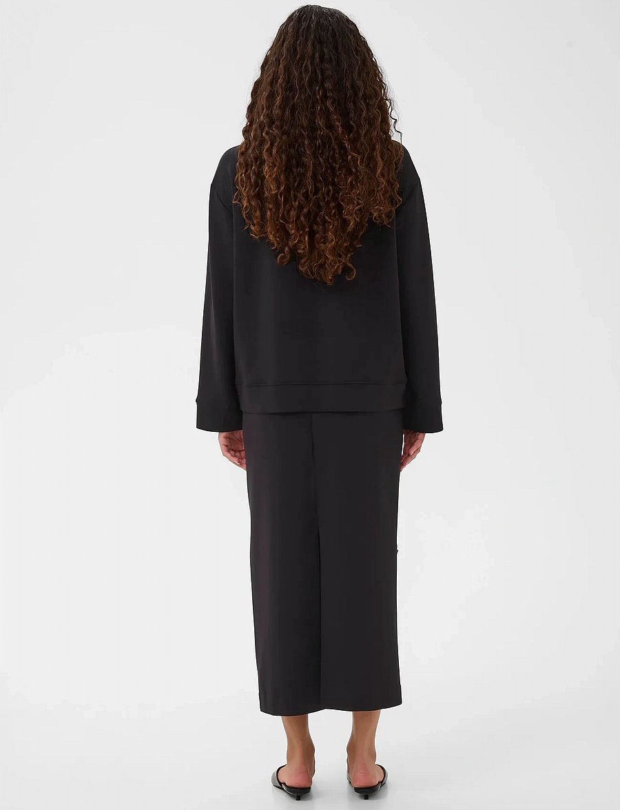 InWear - KINCENTIW DECO BLOUSE - langerma blússur - black - 4