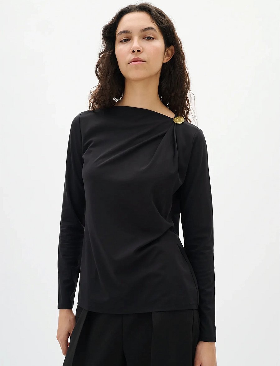 InWear - KASEYIW BLOUSE - langärmlige hemden - black - 0